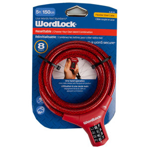 wordlock resettable bike lock